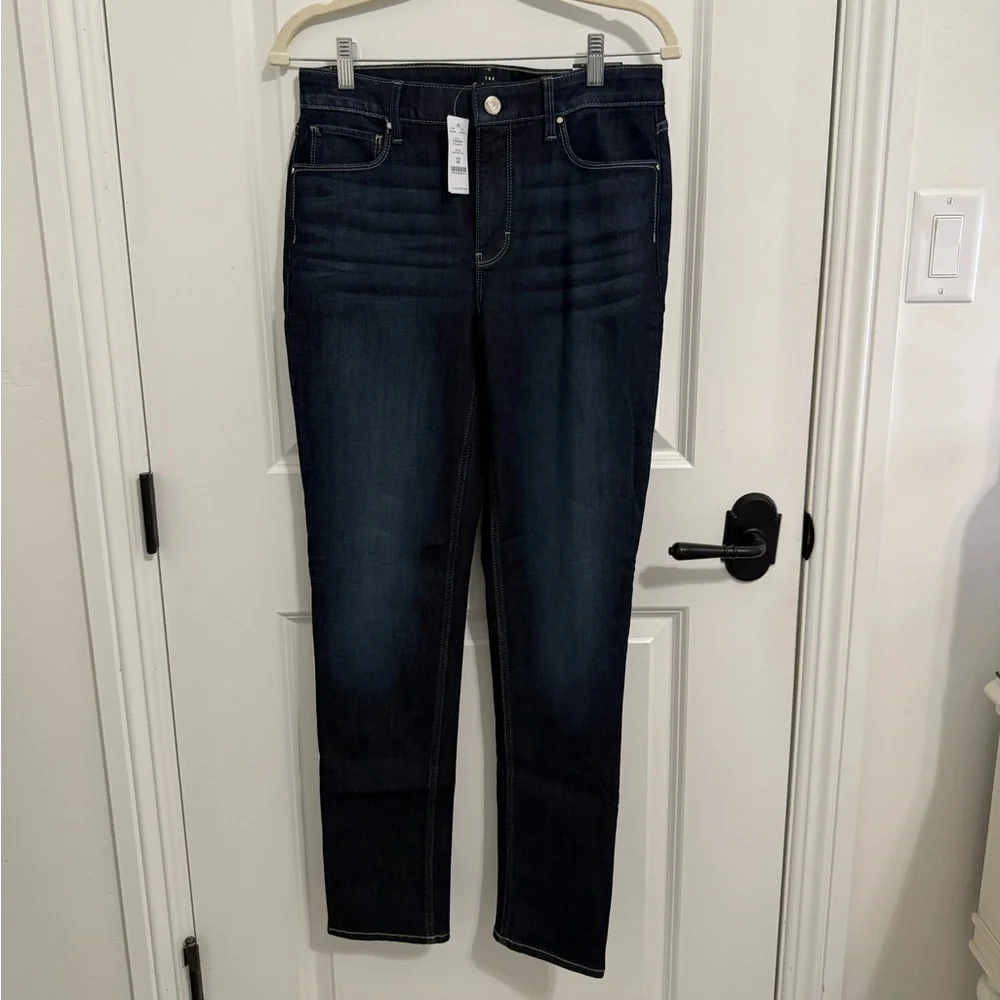 White House Black Market Brand New High Rise Slim Dark Wash Jeans - Picture 3 of 9